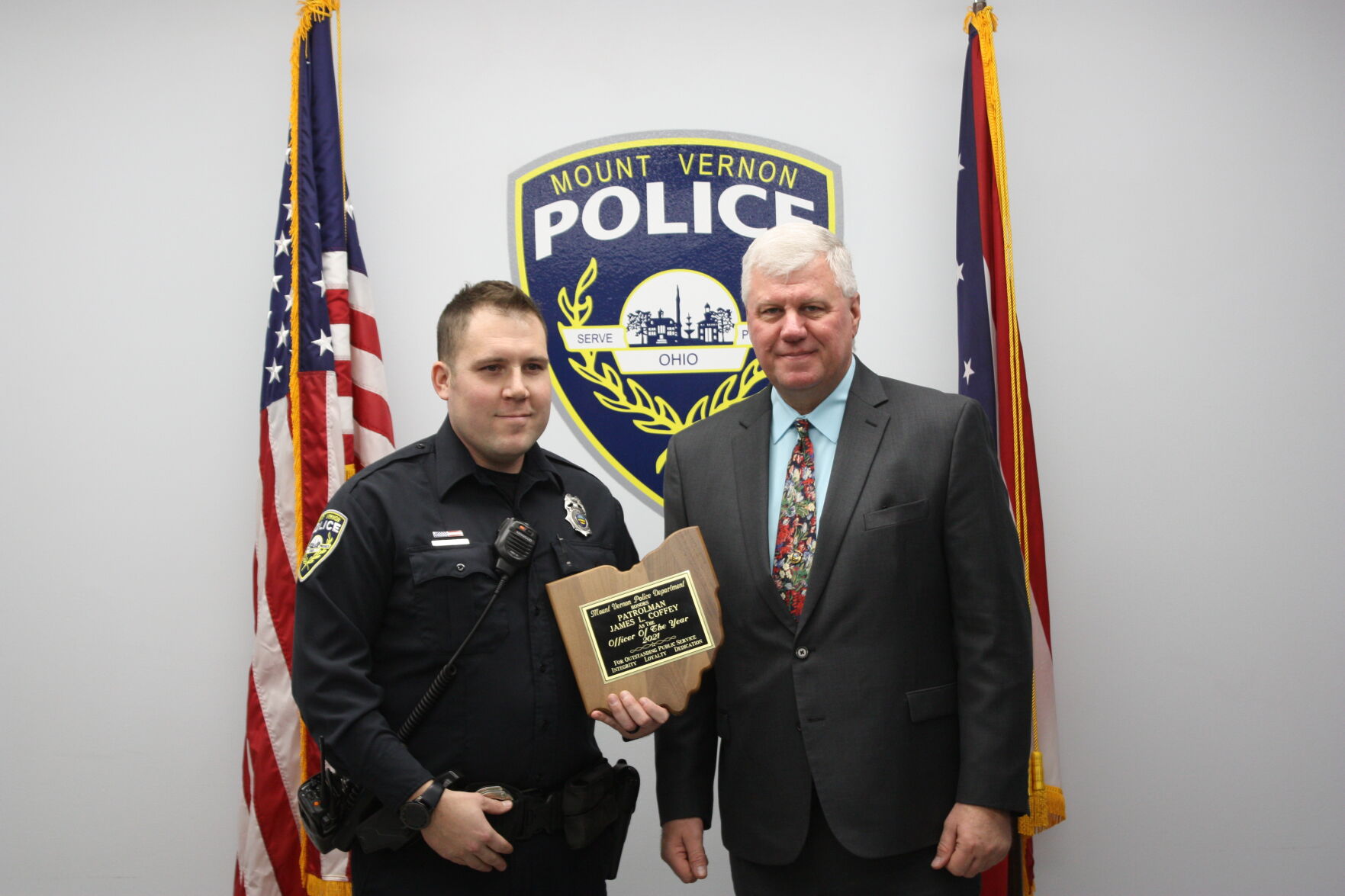 Coffey named MVPD Officer of the Year