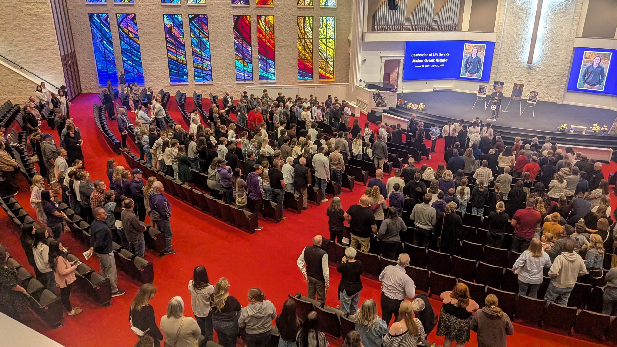 Memorial service celebrates the life of East Knox's Aidan Riggle