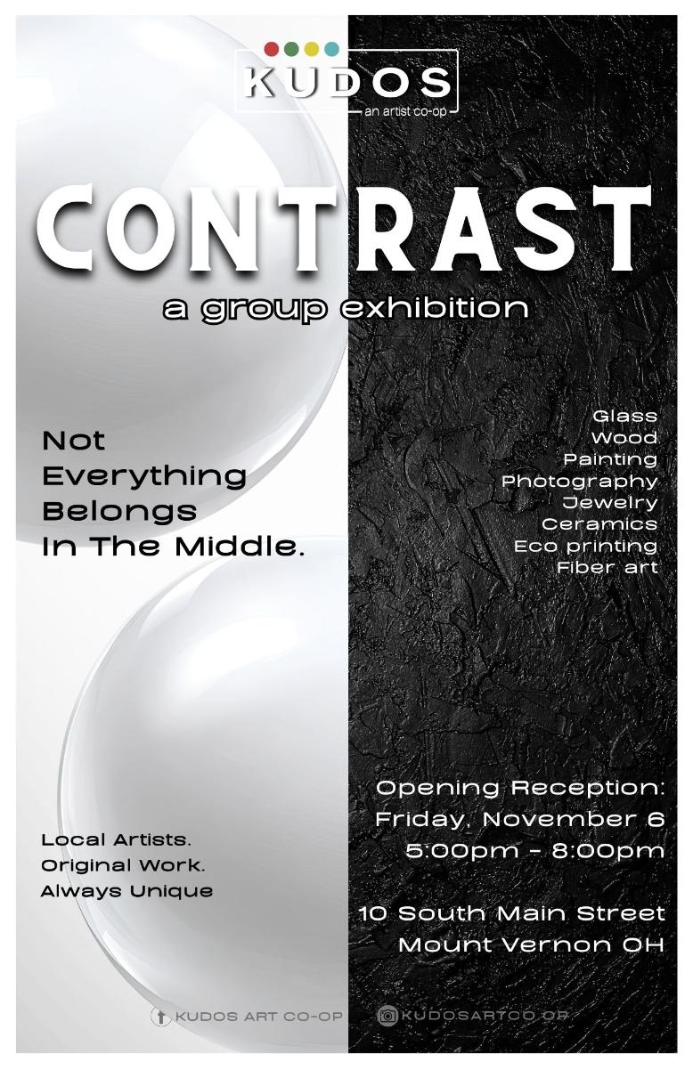 Kudos' artists present ‘Contrast' art show on Nov. 6